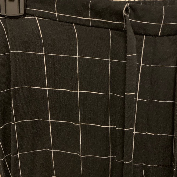 MANGO grid trouser pants - Picture 2 of 4